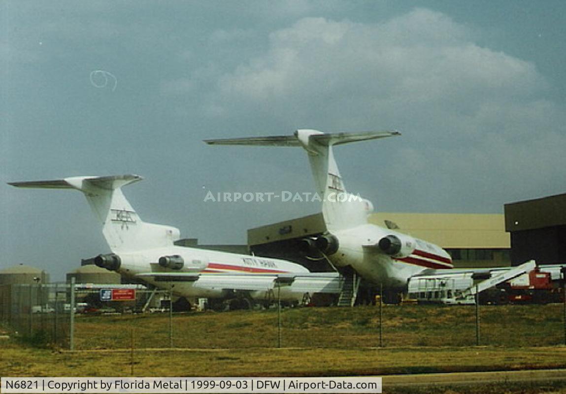 N6821, 1968 Boeing 727-223 C/N 19496, Kitty Hawk 727 old colors