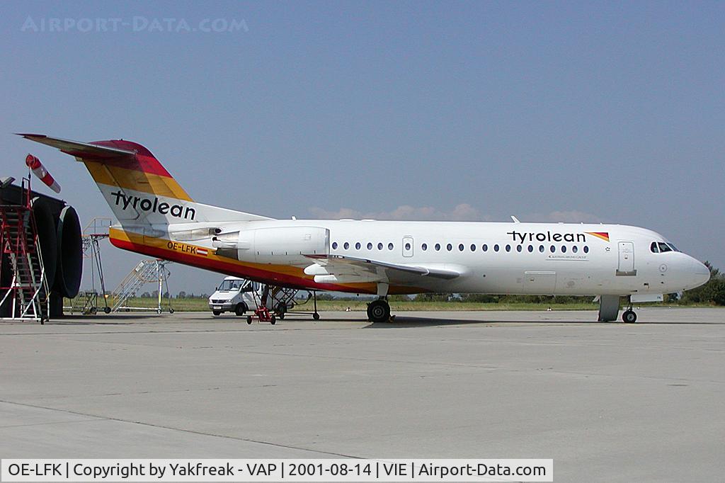 OE-LFK, 1995 Fokker 70 (F-28-0070) C/N 11555, Tyrolean Airways Regionaljet