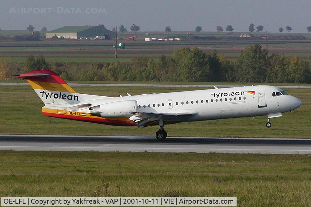 OE-LFL, 1995 Fokker 70 (F-28-0070) C/N 11573, Tyrolean Airways Regionaljet