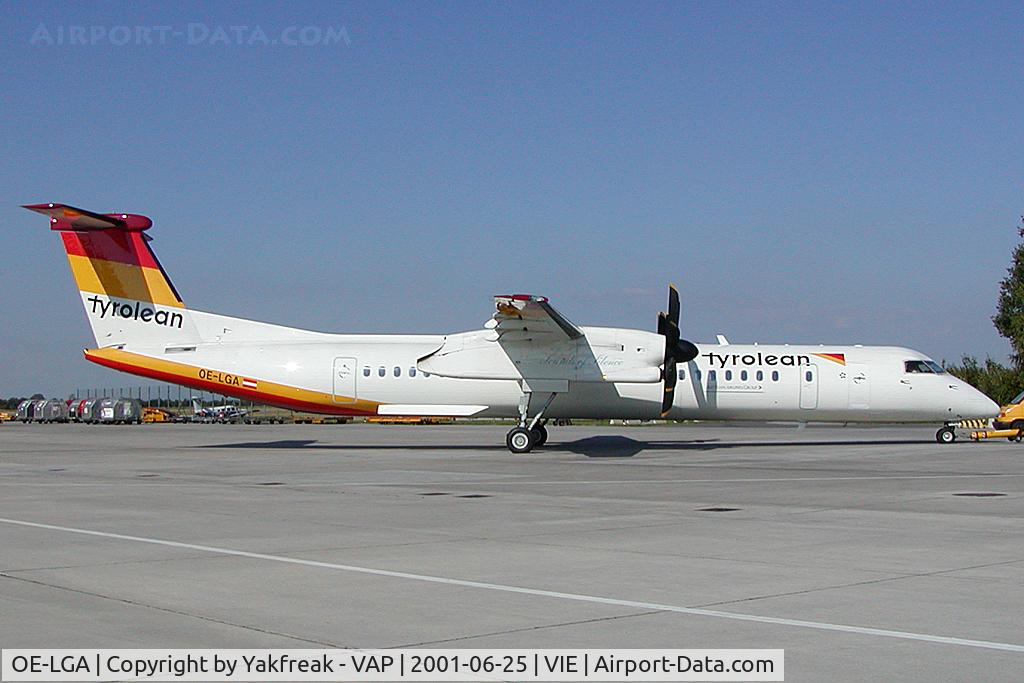 OE-LGA, 1999 De Havilland Canada DHC-8-402Q Dash 8 C/N 4014, Tyrolean Airways Dash 8-400