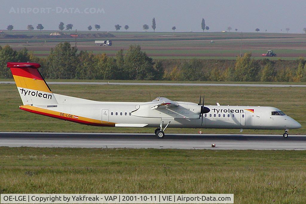OE-LGE, 2001 De Havilland Canada DHC-8-402Q Dash 8 C/N 4042, Tyrolean Airways Dash 8-400