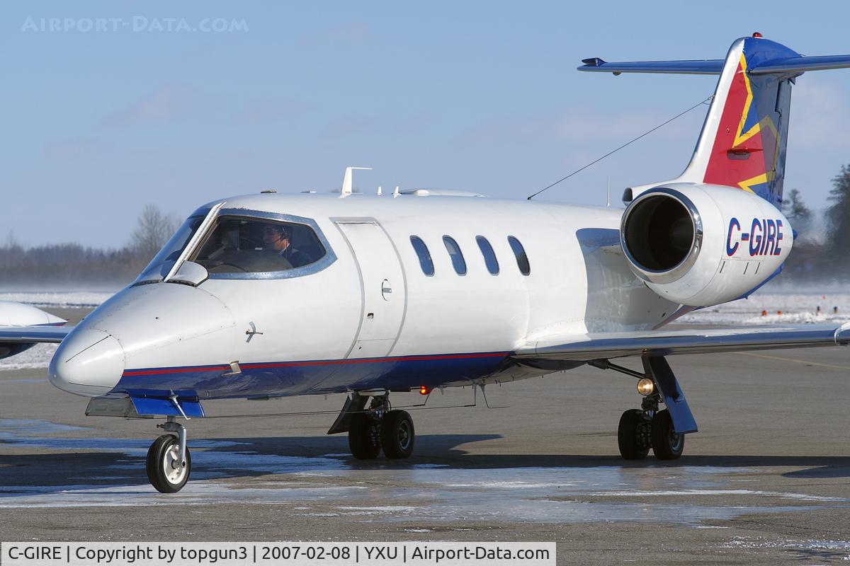C-GIRE, 1974 Gates LearJet 35 C/N 35-004, Taxiing onto Ramp 3.