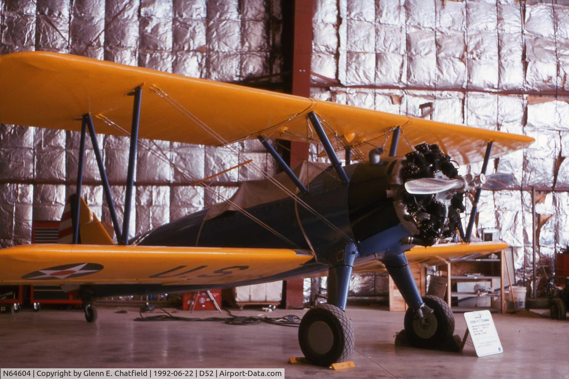 N64604, 1942 Boeing A75N1(PT17) C/N 75-6811, At the old National Warplane Museum