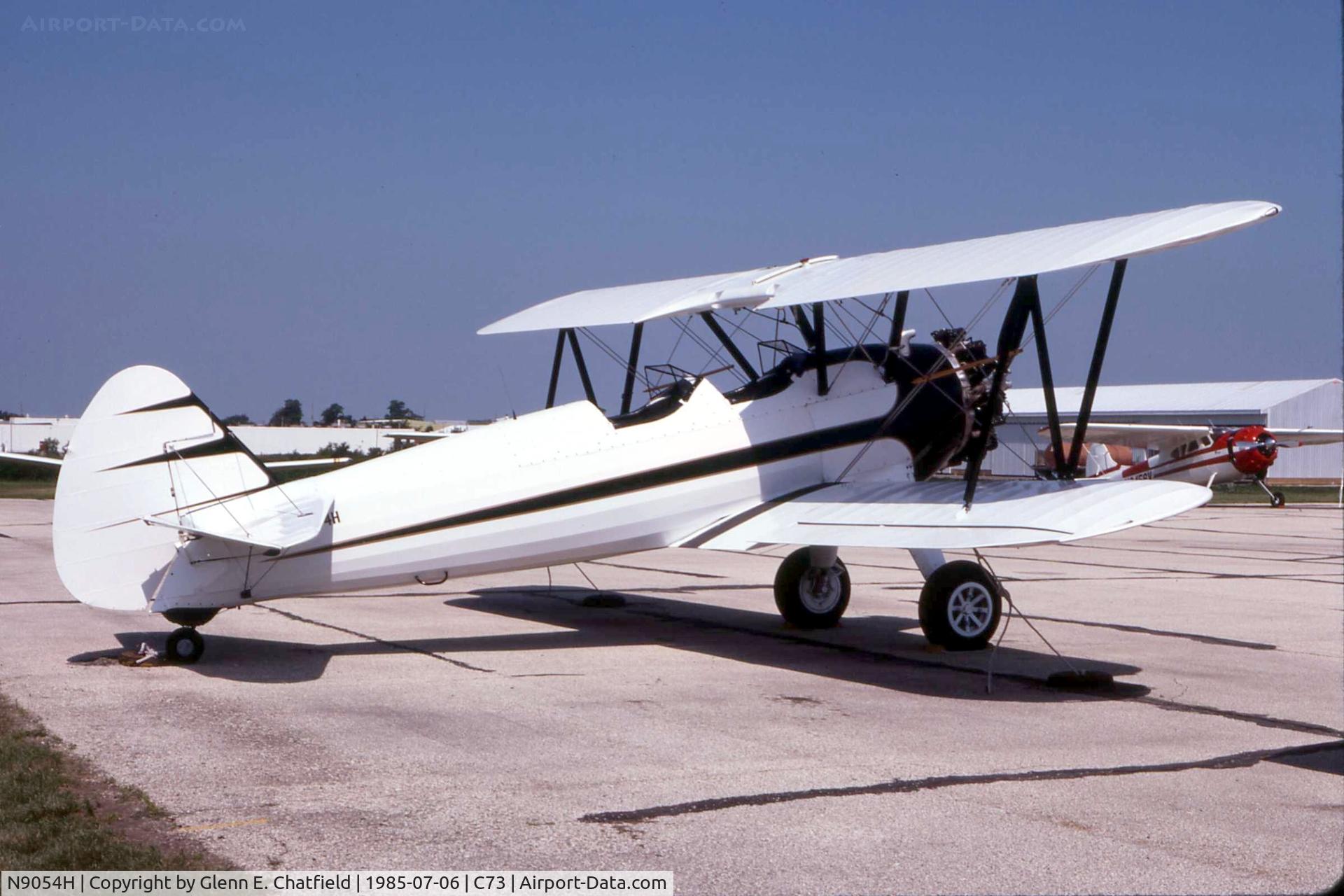 N9054H, 1943 Boeing E75 C/N 758778, Sitting on the ramp during an air show.  N2S-5 52596