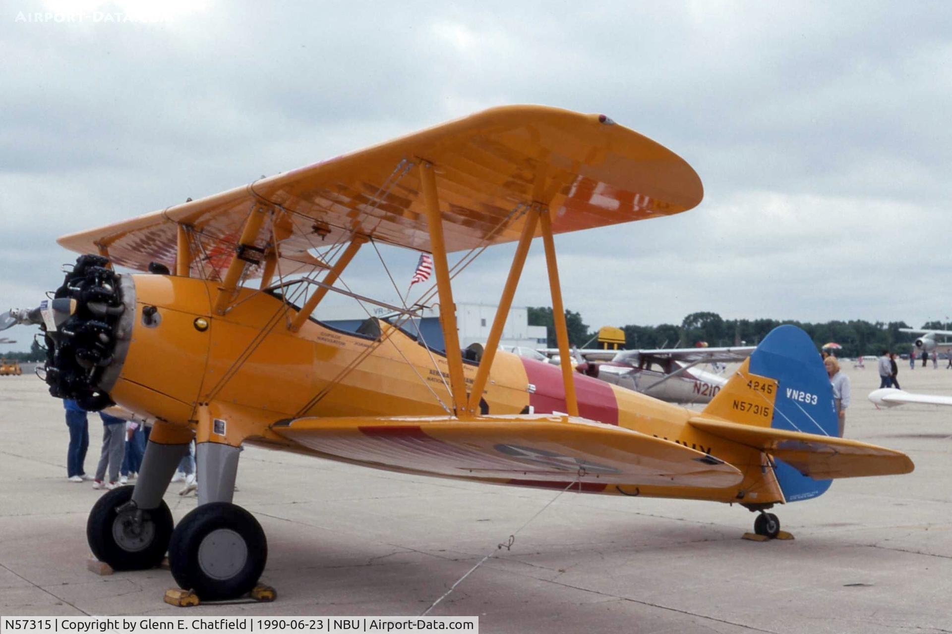 N57315, 1942 Boeing PT-17 Kaydet (A75N1) C/N 75-4245, PT-17 42-16082 When still N57315