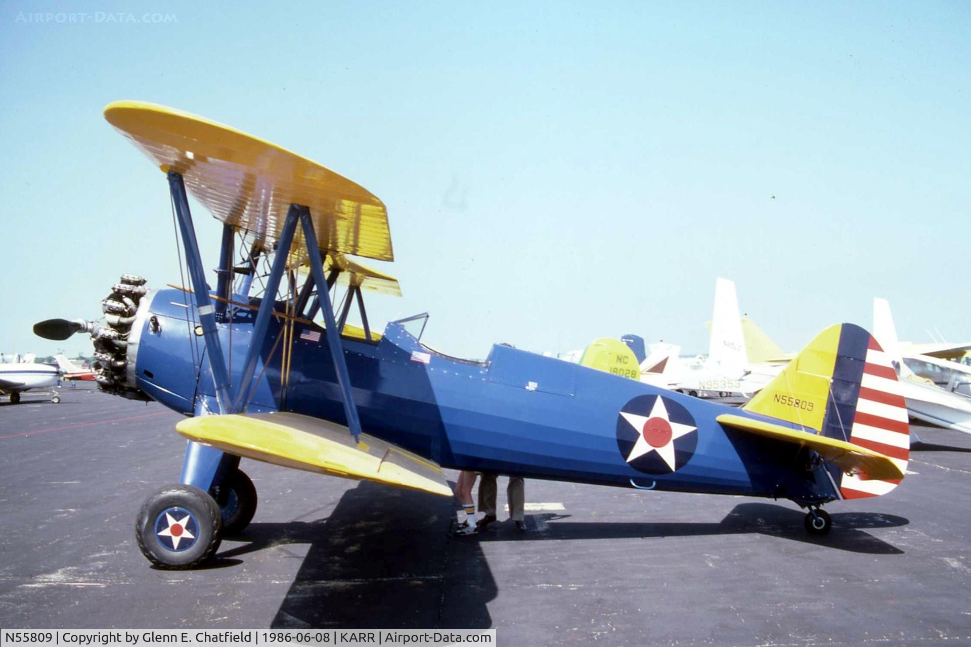 N55809, 1943 Boeing A75N1 (PT17) C/N 75-4690, PT-17 42-16527