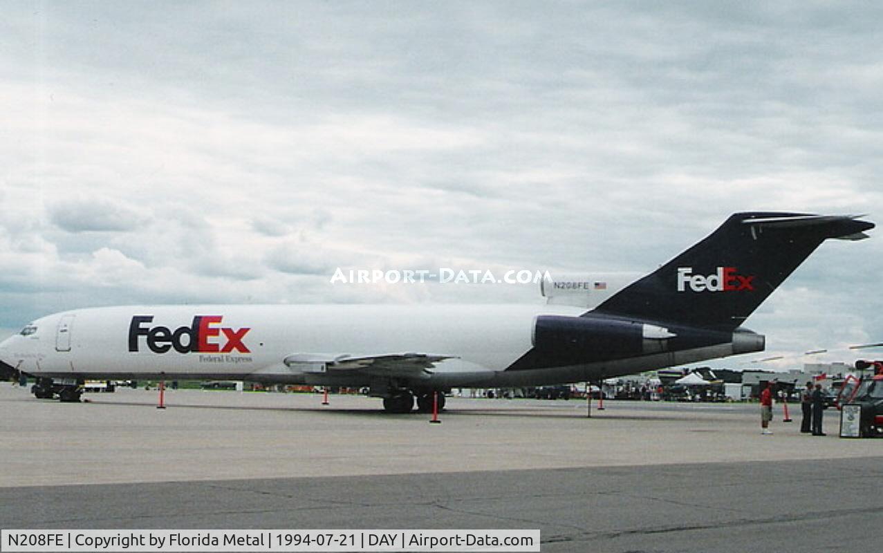 N208FE, 1983 Boeing 727-2S2F C/N 22930, Fed Ex 727