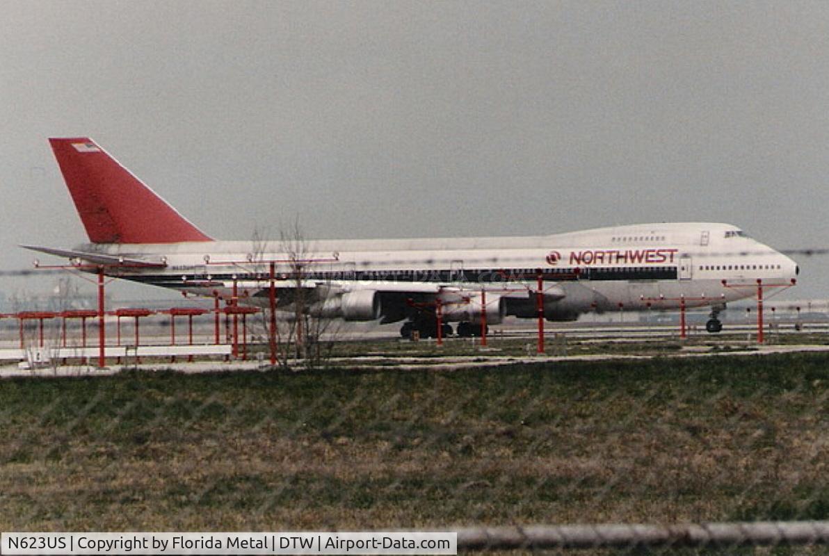 N623US, 1979 Boeing 747-251B C/N 21705, Northwest 747-200