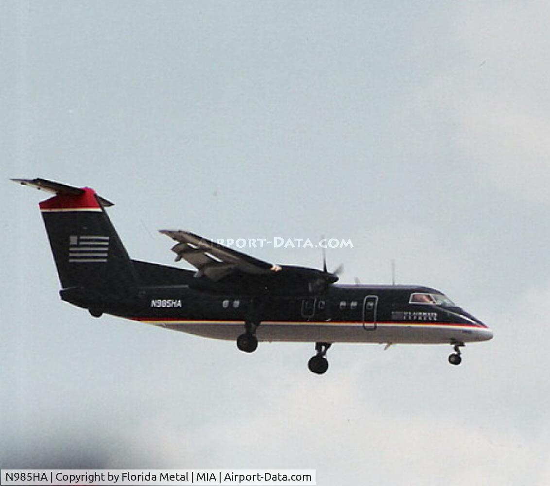 N985HA, 1998 De Havilland Canada DHC-8-201 Dash 8 C/N 479, U.S. Airways Dash-8