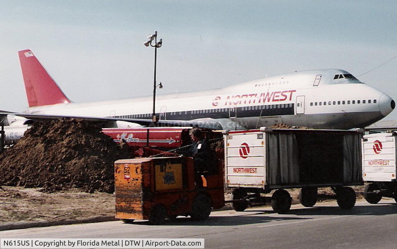 N615US, 1971 Boeing 747-251B C/N 20360, Northwest 747-200