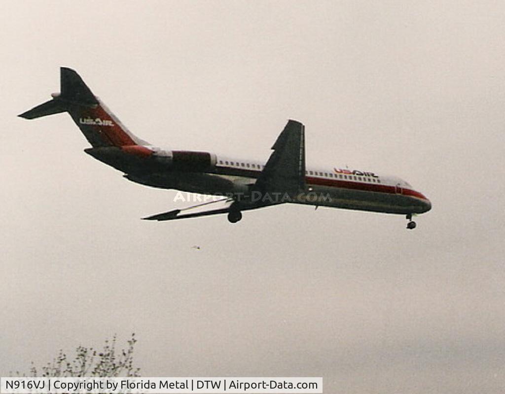 N916VJ, 1967 Douglas DC-9-32 C/N 47023, US Air DC-9