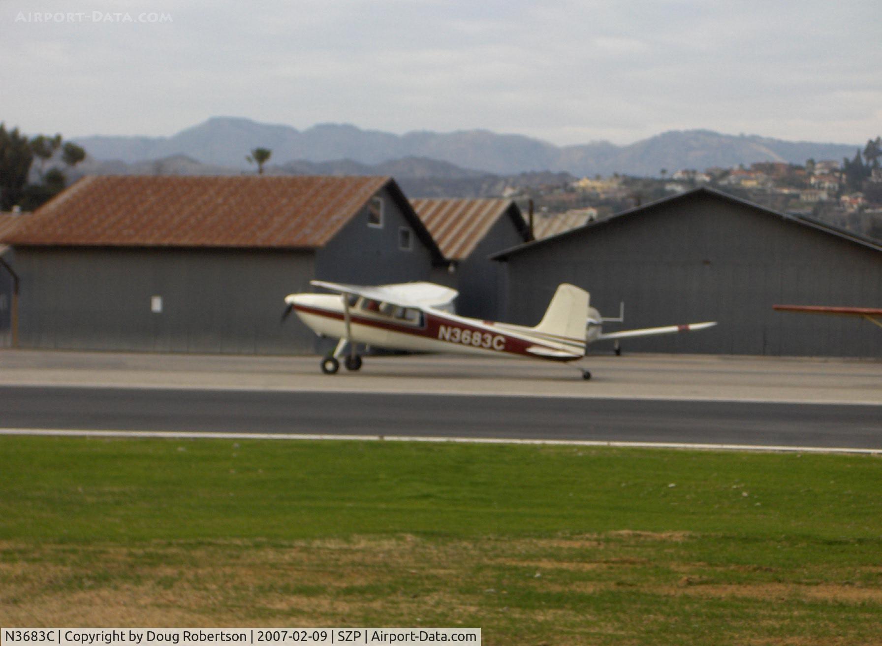 N3683C, 1954 Cessna 180 C/N 31182, 1954 Cessna 180, Continental O-470 225 Hp, taxi