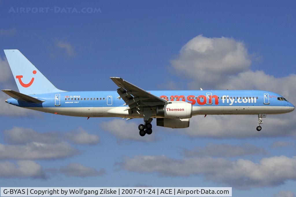 G-BYAS, 1994 Boeing 757-204 C/N 27238, visitor