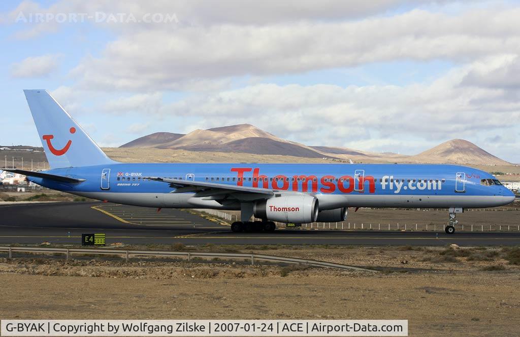 G-BYAK, 1993 Boeing 757-204 C/N 26267, visitor