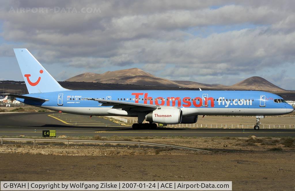 G-BYAH, 1992 Boeing 757-204 C/N 26966, visitor