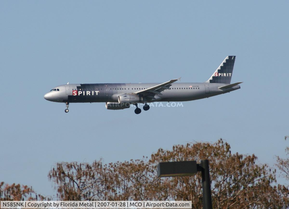 N585NK, 2001 Airbus A321-231 C/N 1438, Spirit