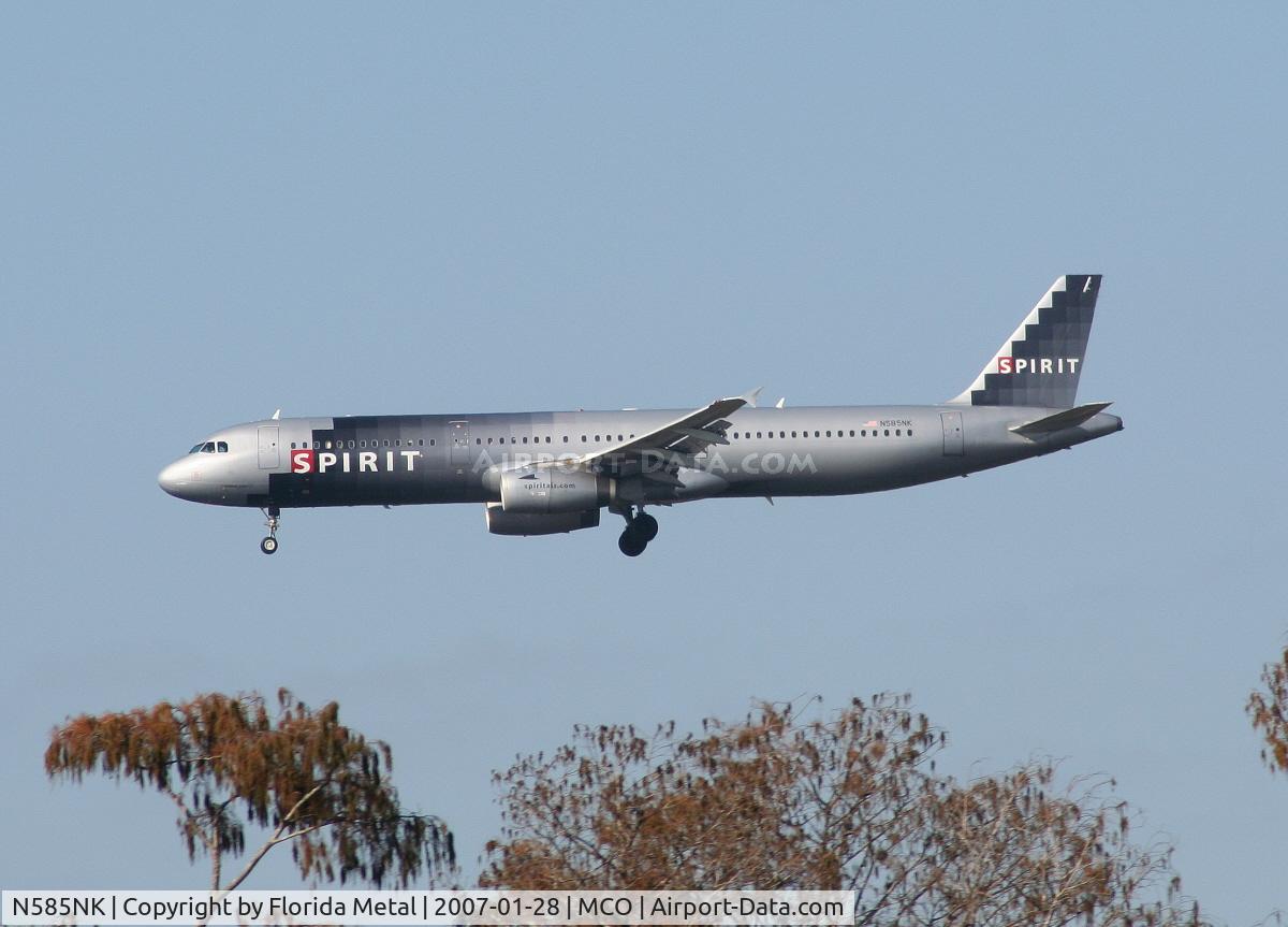 N585NK, 2001 Airbus A321-231 C/N 1438, Spirit