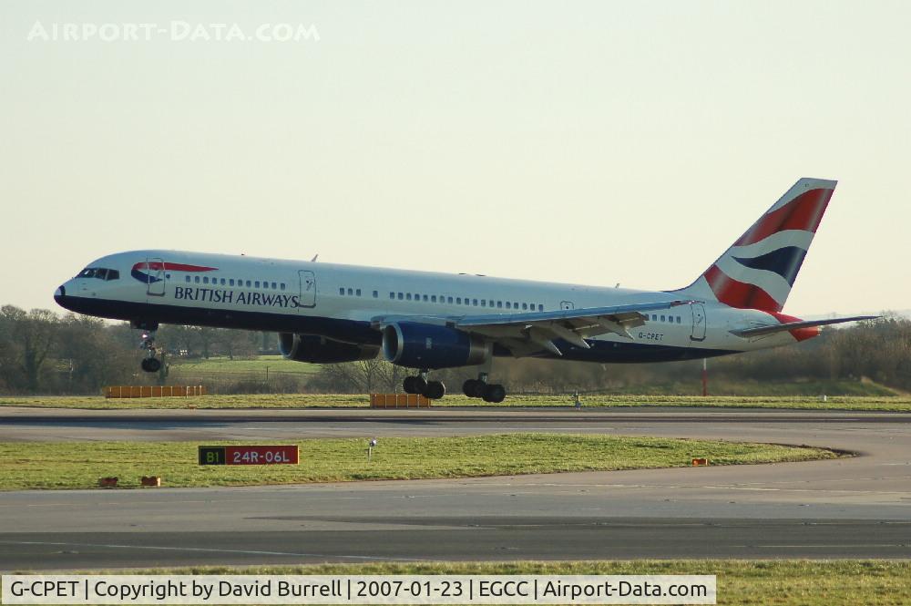 G-CPET, 1998 Boeing 757-236 C/N 29115, Britiah Aiways - Landing