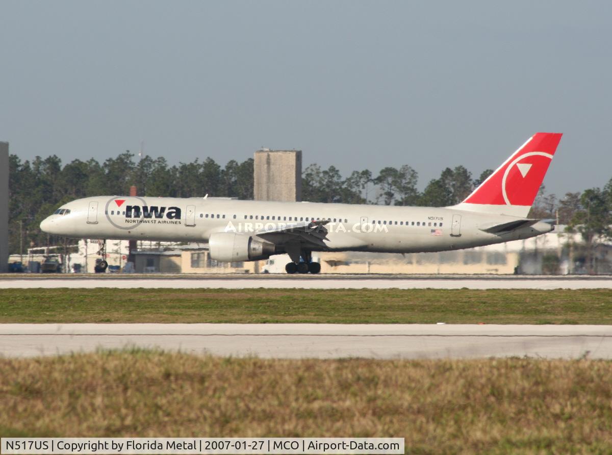 N517US, 1986 Boeing 757-251 C/N 23205, Northwest 757