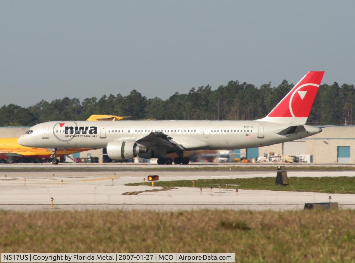 N517US, 1986 Boeing 757-251 C/N 23205, Northwest 757