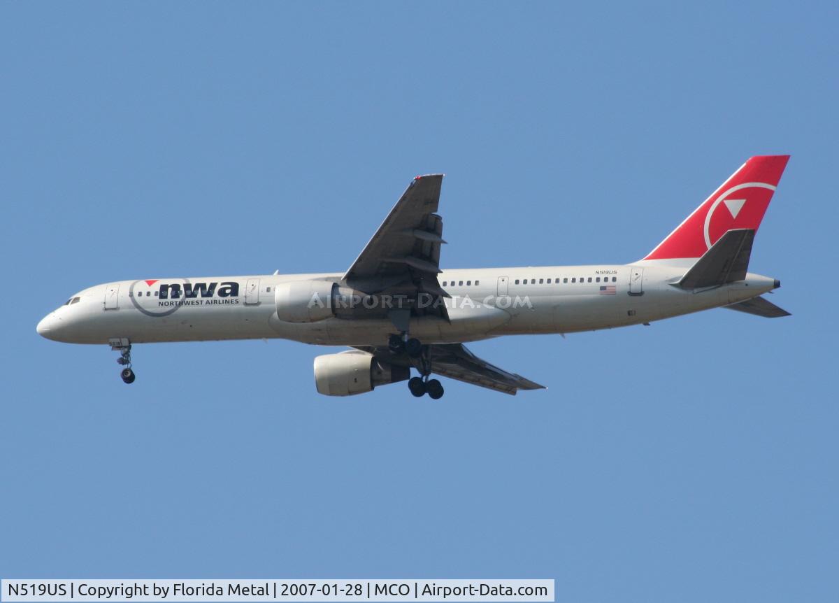 N519US, 1986 Boeing 757-251 C/N 23207, Northwest 757