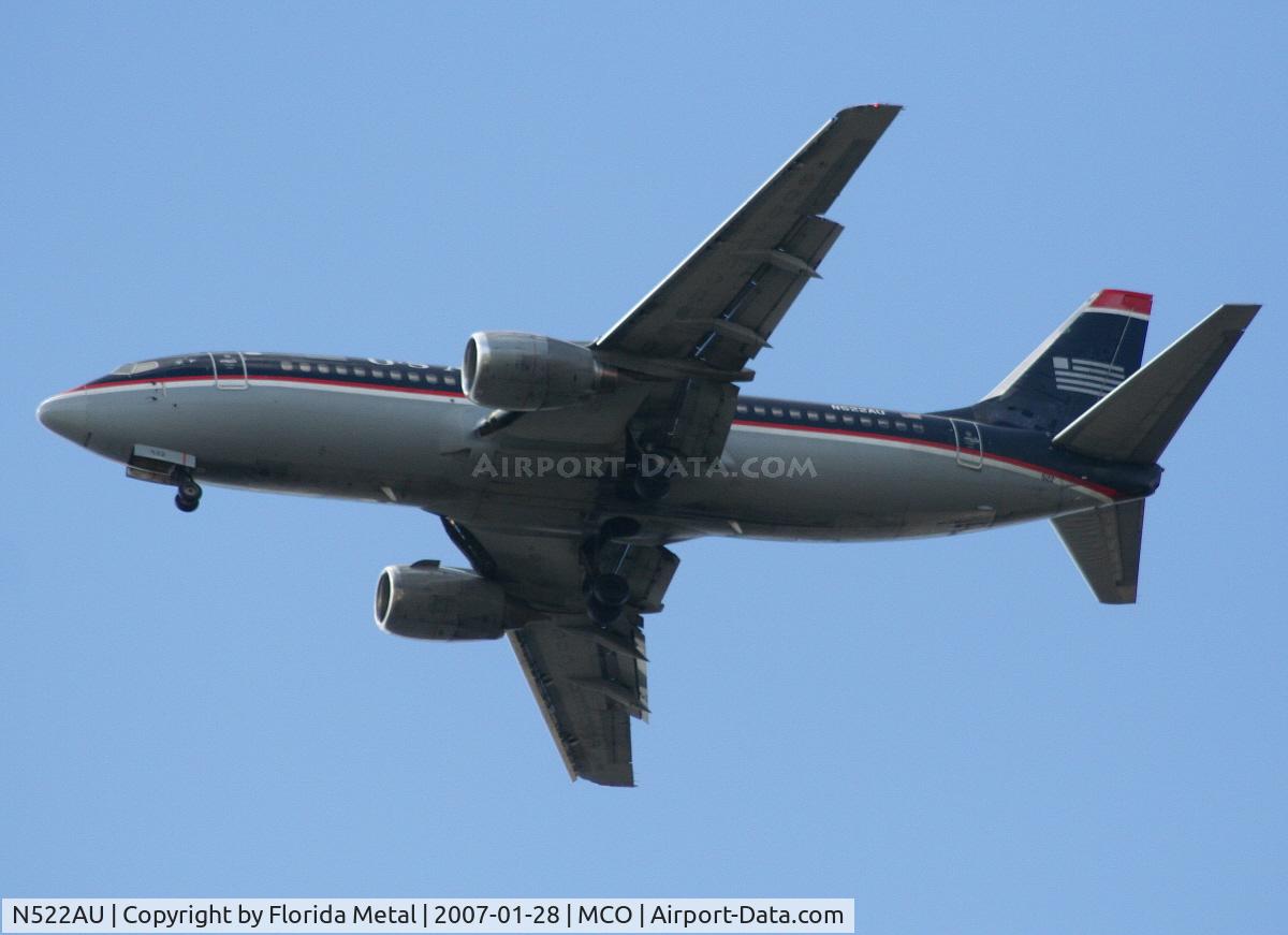 N522AU, 1988 Boeing 737-3B7 C/N 23857, U.S. Airways 737-400