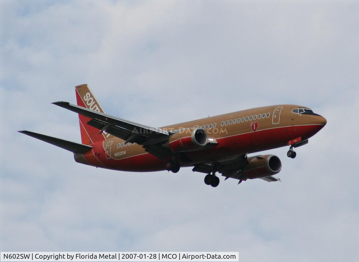 N602SW, 1995 Boeing 737-3H4 C/N 27953, Southwest