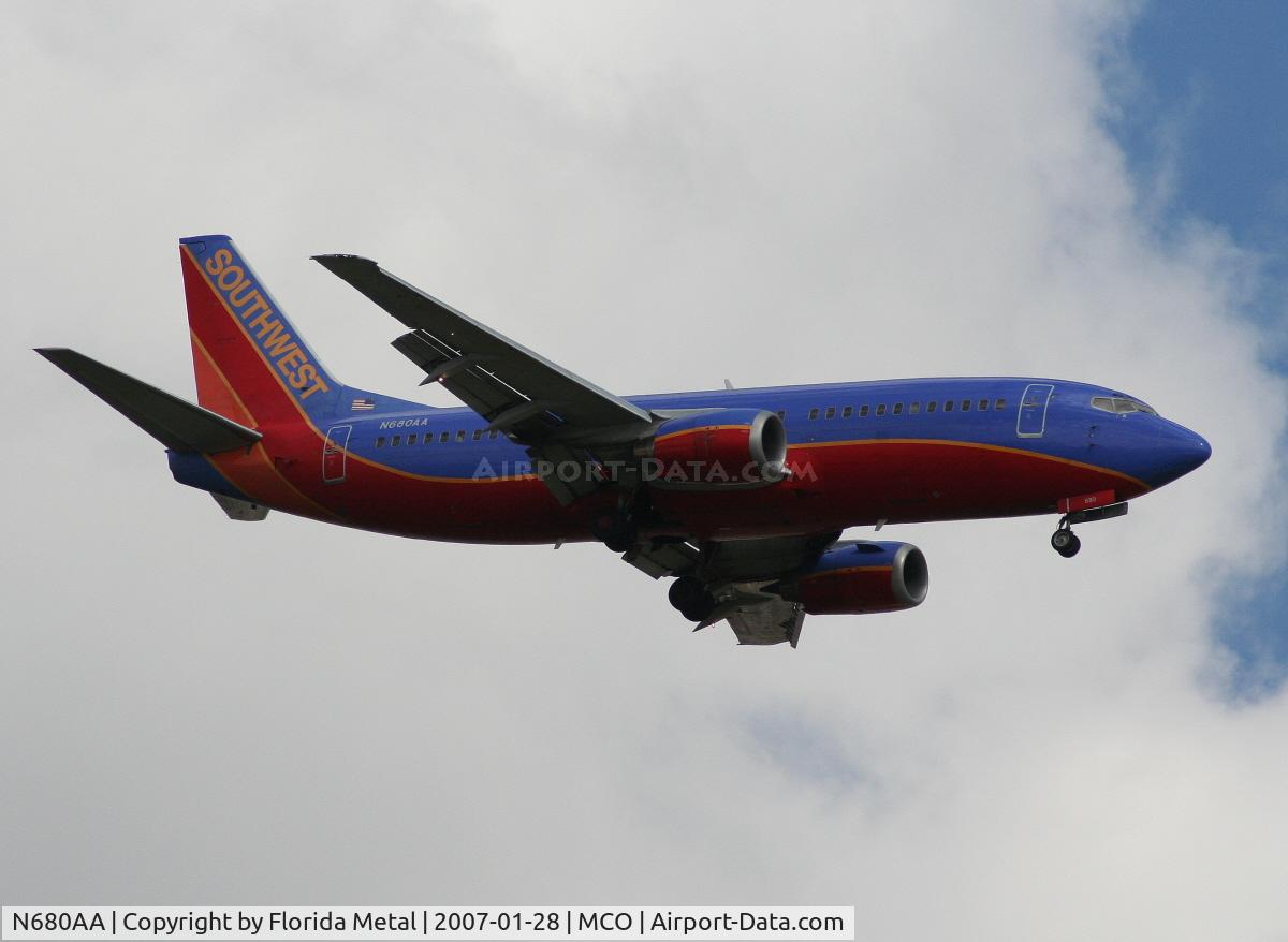 N680AA, 1986 Boeing 737-3A4 C/N 23505, Ex American Airlines 737 now with Southwest