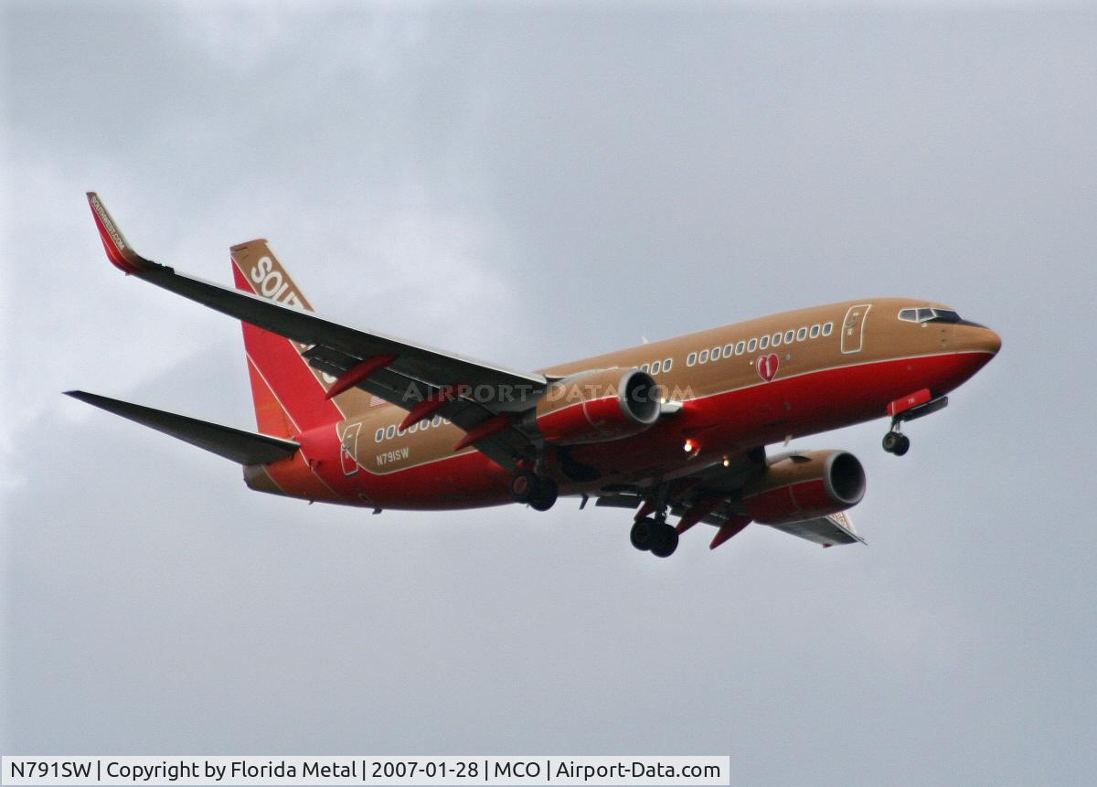 N791SW, 2000 Boeing 737-7H4 C/N 27886, Southwest 737