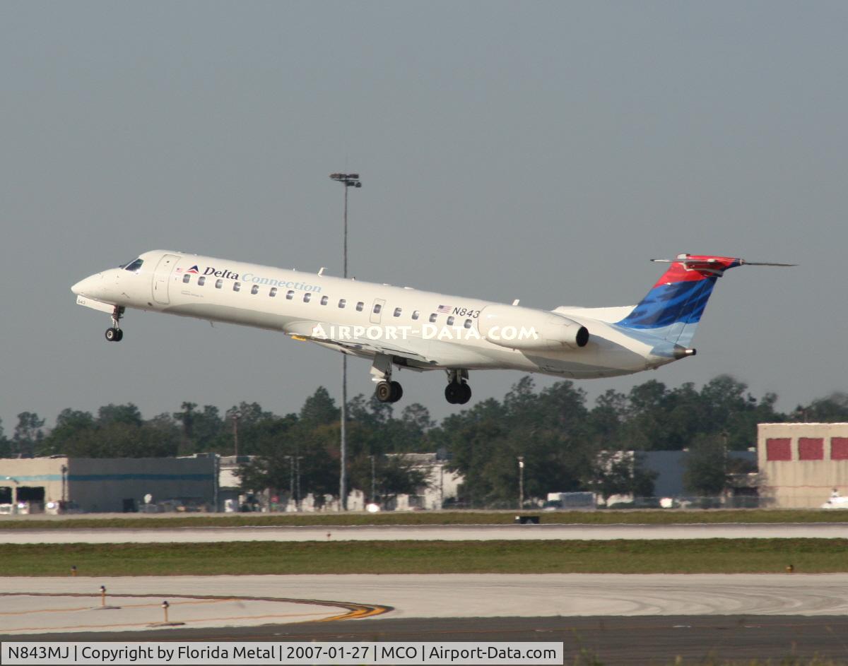 N843MJ, 2001 Embraer EMB-145LR C/N 145478, Delta Connection