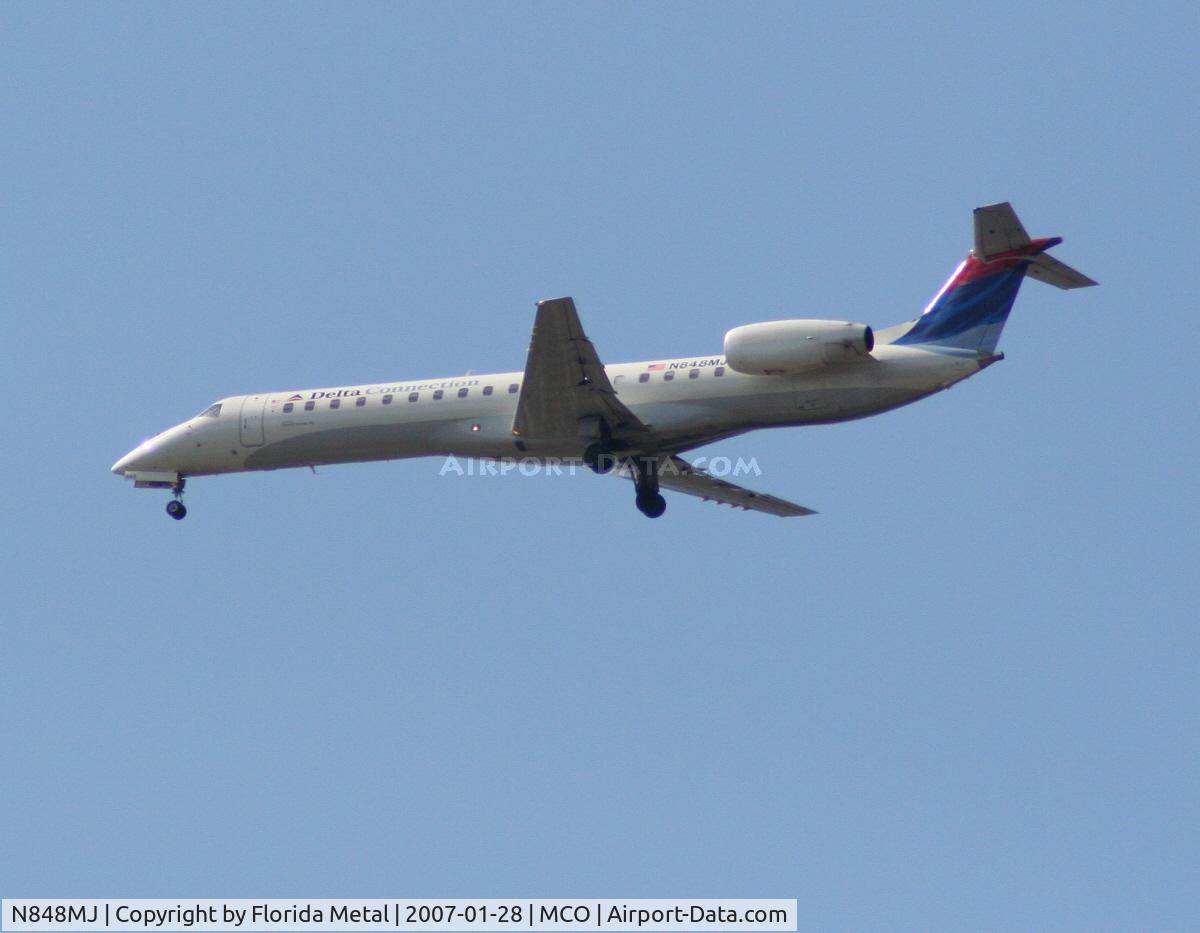 N848MJ, 2001 Embraer ERJ-145LR (EMB-145LR) C/N 145530, Delta Connection