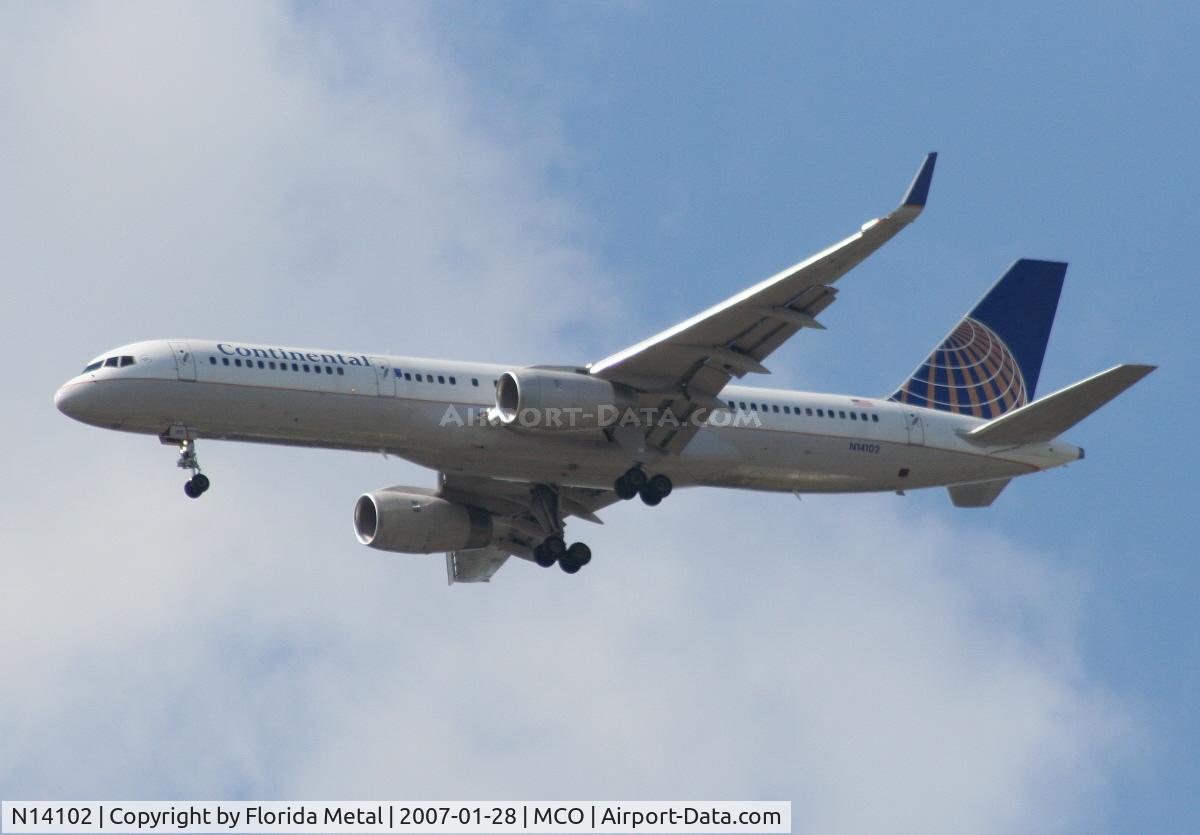 N14102, 1994 Boeing 757-224 C/N 27292, Continental