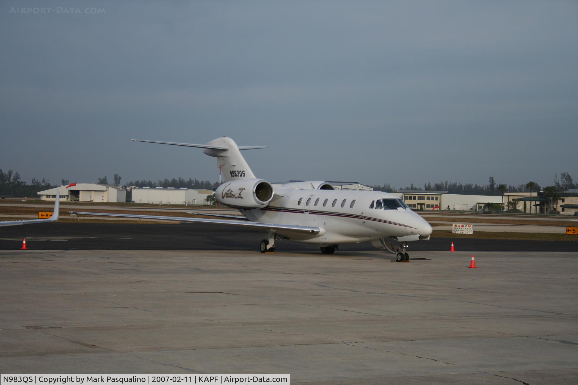 N983QS, 1999 Cessna 750 Citation X C/N 750-0083, Cessna 750