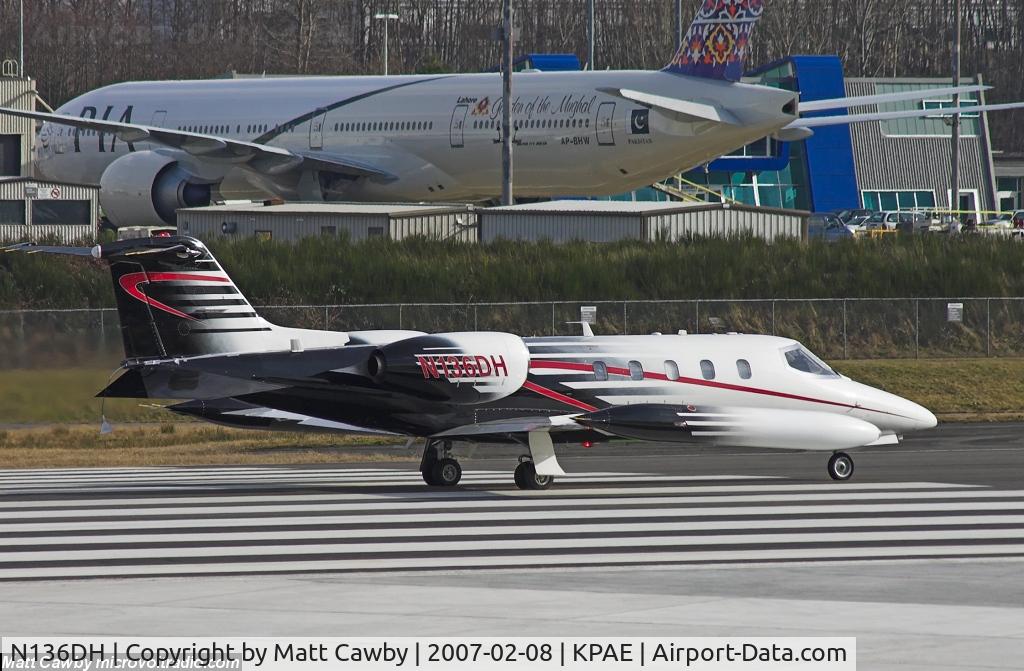 N136DH, 1994 Gates Learjet 36A C/N 036, Test flight from Paine Field