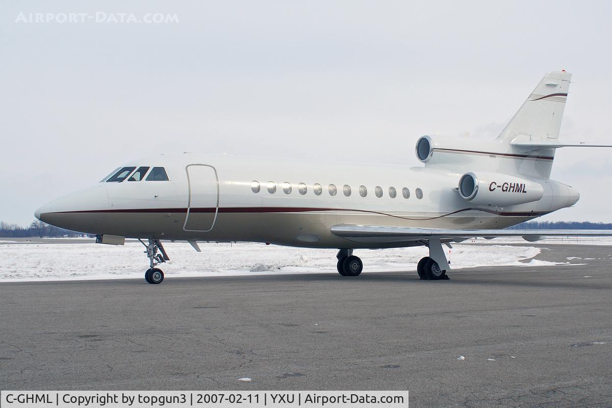 C-GHML, 1997 Canadair Challenger 604 (CL-600-2B16) C/N 5360, Parked at Ramp III