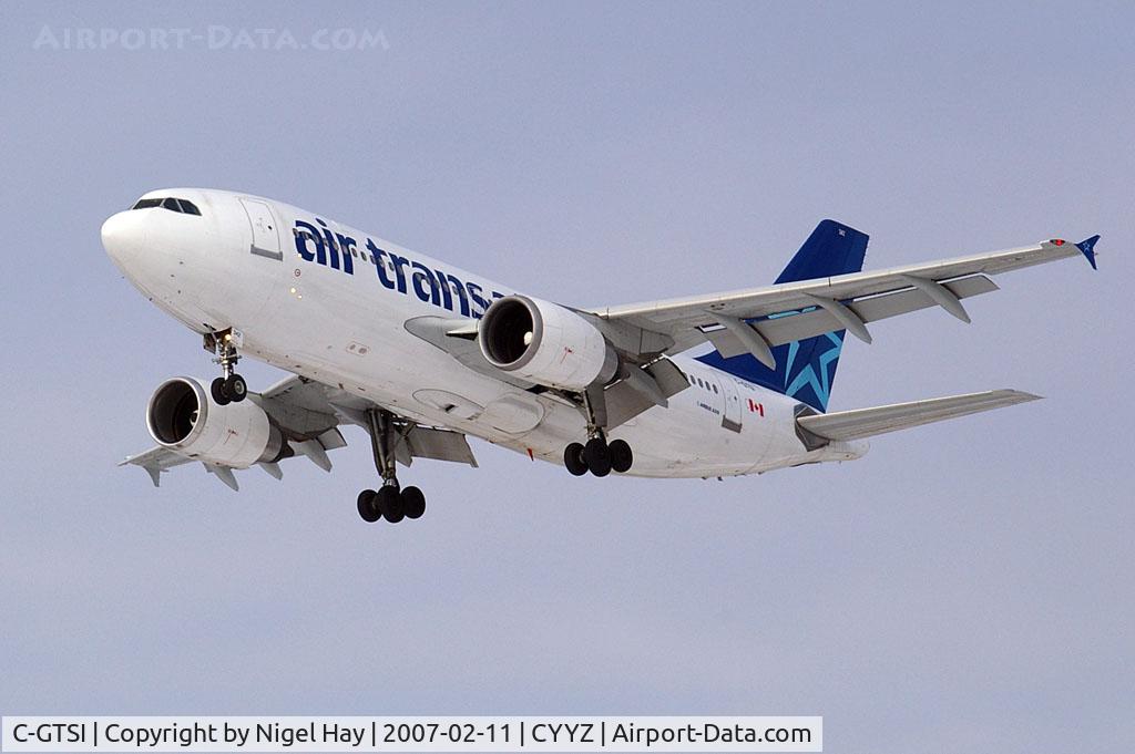 C-GTSI, 1991 Airbus A310-308 C/N 595, Landing on 24R