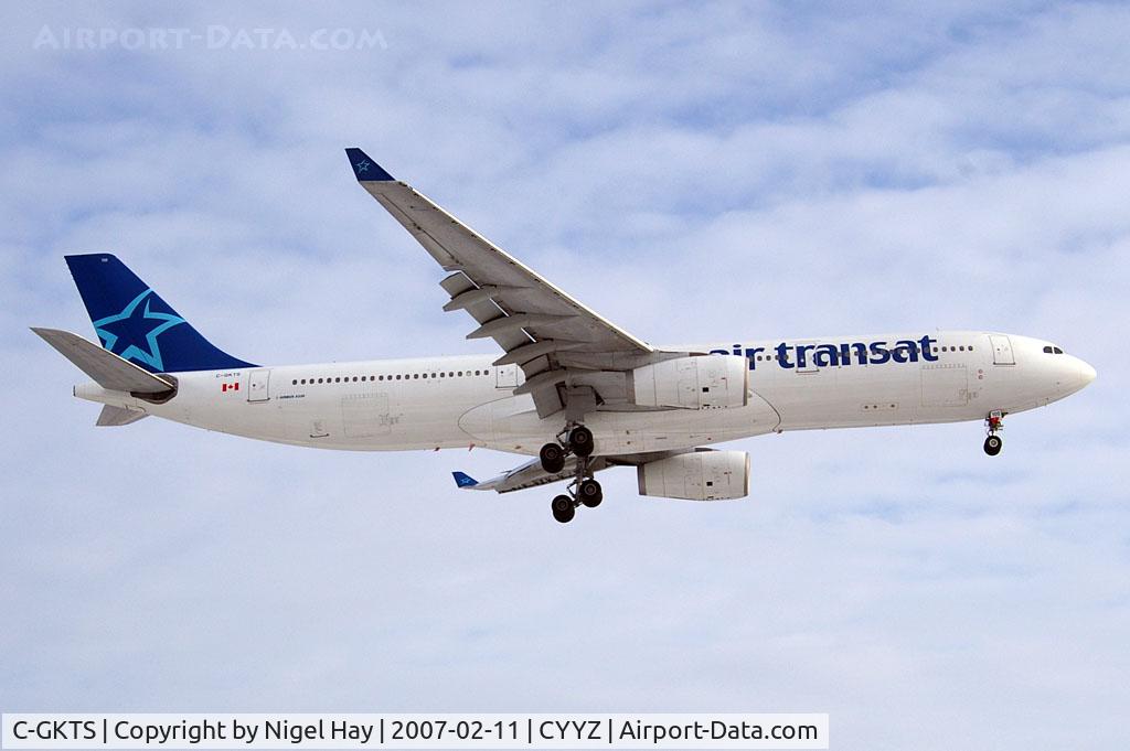 C-GKTS, 1995 Airbus A330-342 C/N 111, Landing on 24R