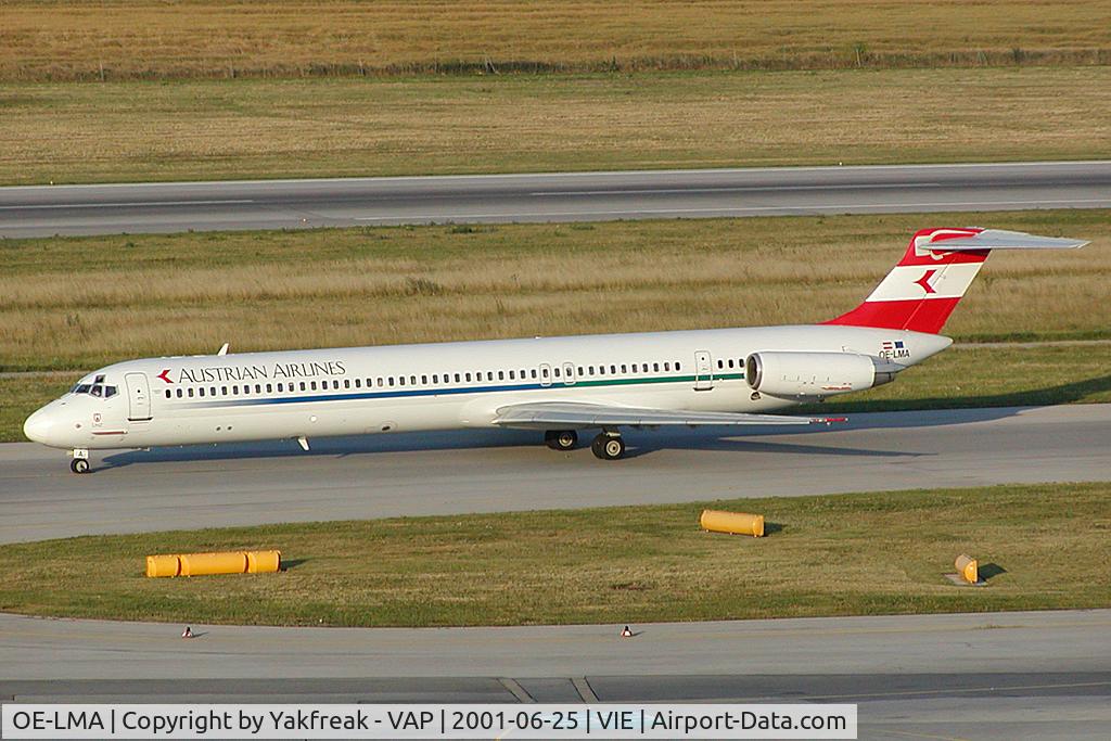 OE-LMA, 1985 McDonnell Douglas MD-82 (DC-9-82) C/N 49278/1183, Austrian Airlines MD80
