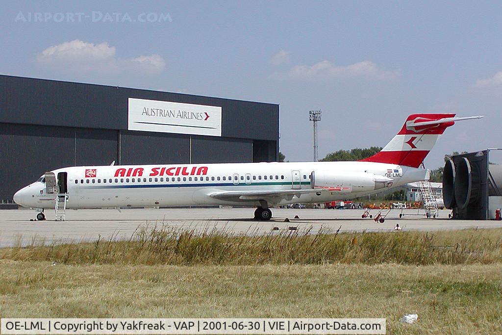 OE-LML, 1987 McDonnell Douglas DC-9-87 C/N 49412, Air Sicilia MD87