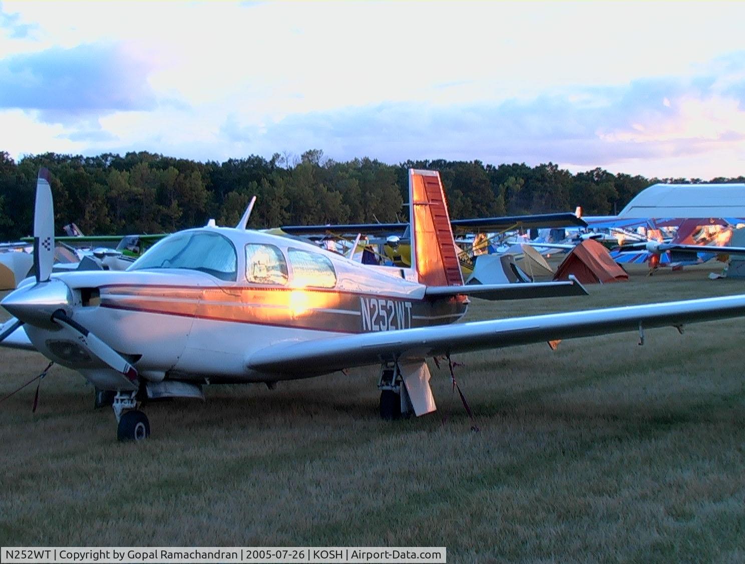N252WT, Mooney M20K C/N 25-1054, Airplane has 305hp Rocket conversion; photo taken at Oshkosh 2005