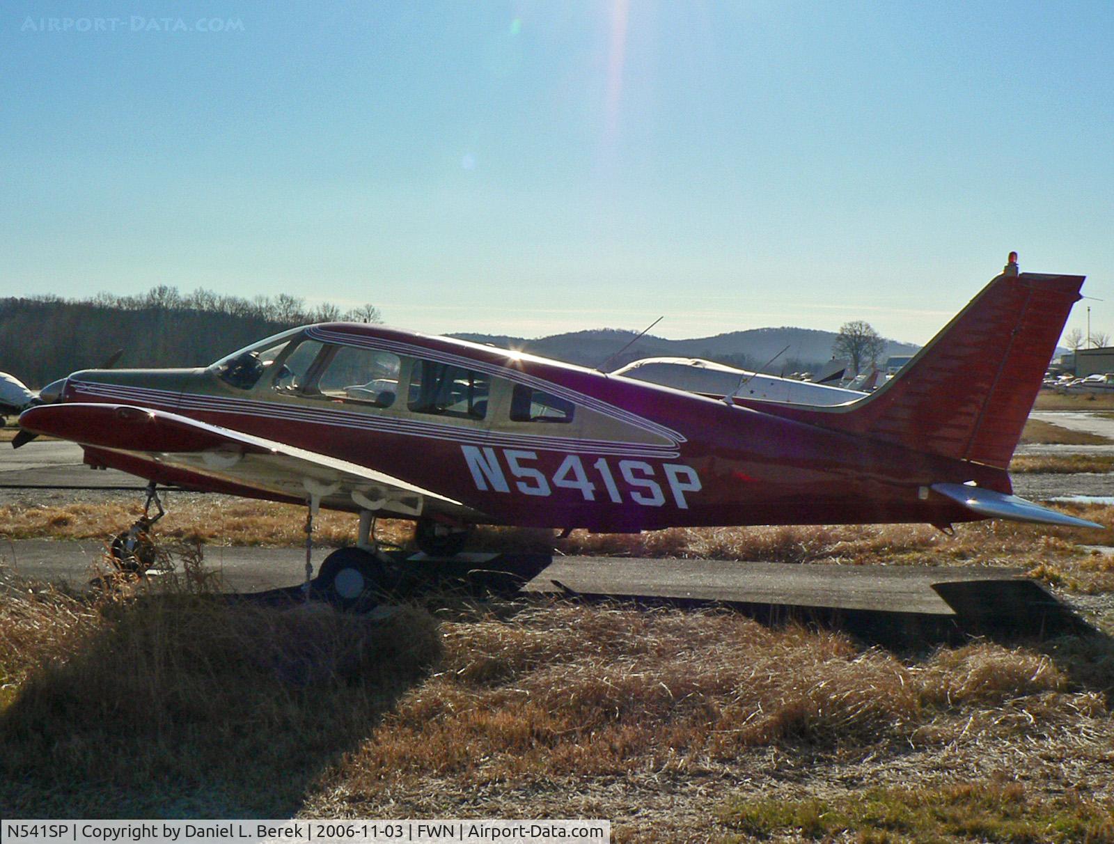 N541SP, Piper PA-28-151 C/N 28-7415570, Evening winter shot of colorful Piper Cherokee Warrior.