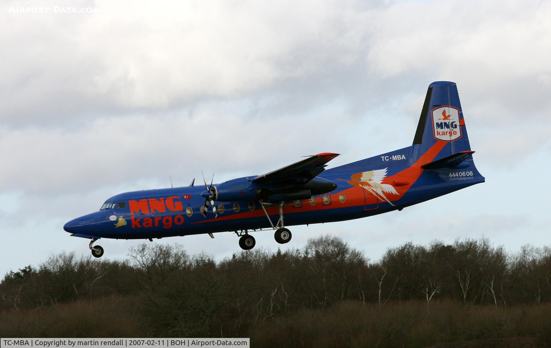 TC-MBA, 1983 Fokker F-27-500 Friendship C/N 10654, F27