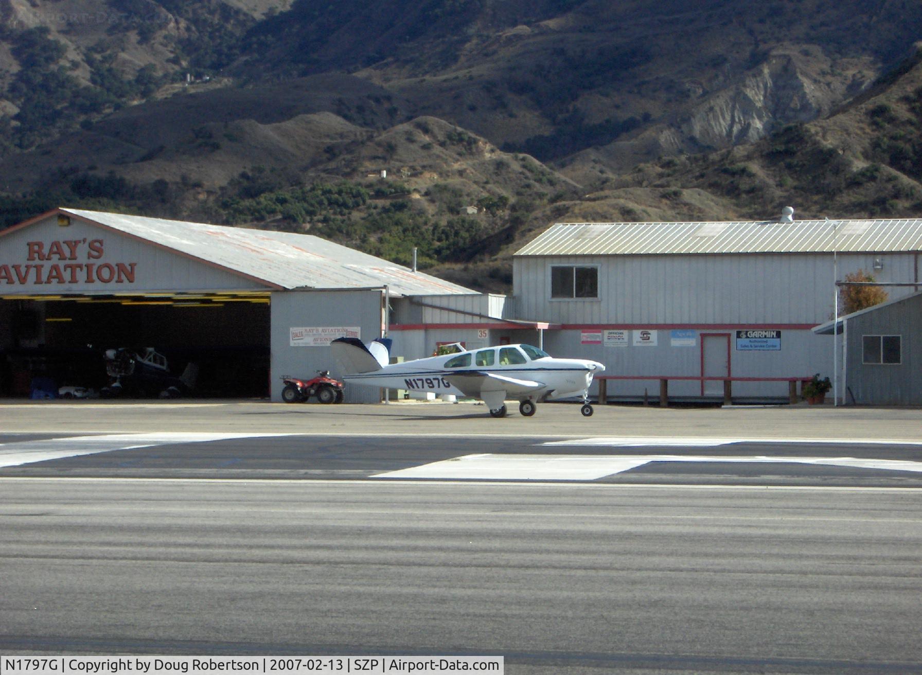 N1797G, 1962 Beech P35 Bonanza C/N D-6975, 1962 Beech P35 BONANZA, Continental O-470-N 260 Hp
