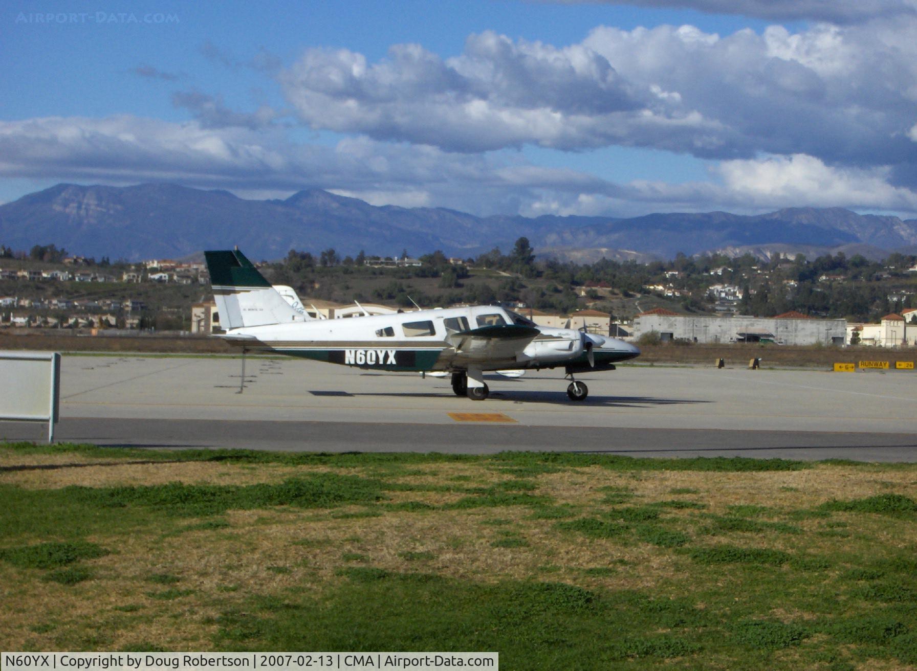 N60YX, 1974 Piper PA-34-200 C/N 34-7450151, 1974 Piper PA-34-200 SENECA, two Lycoming IO-360 A&C 200 Hp each