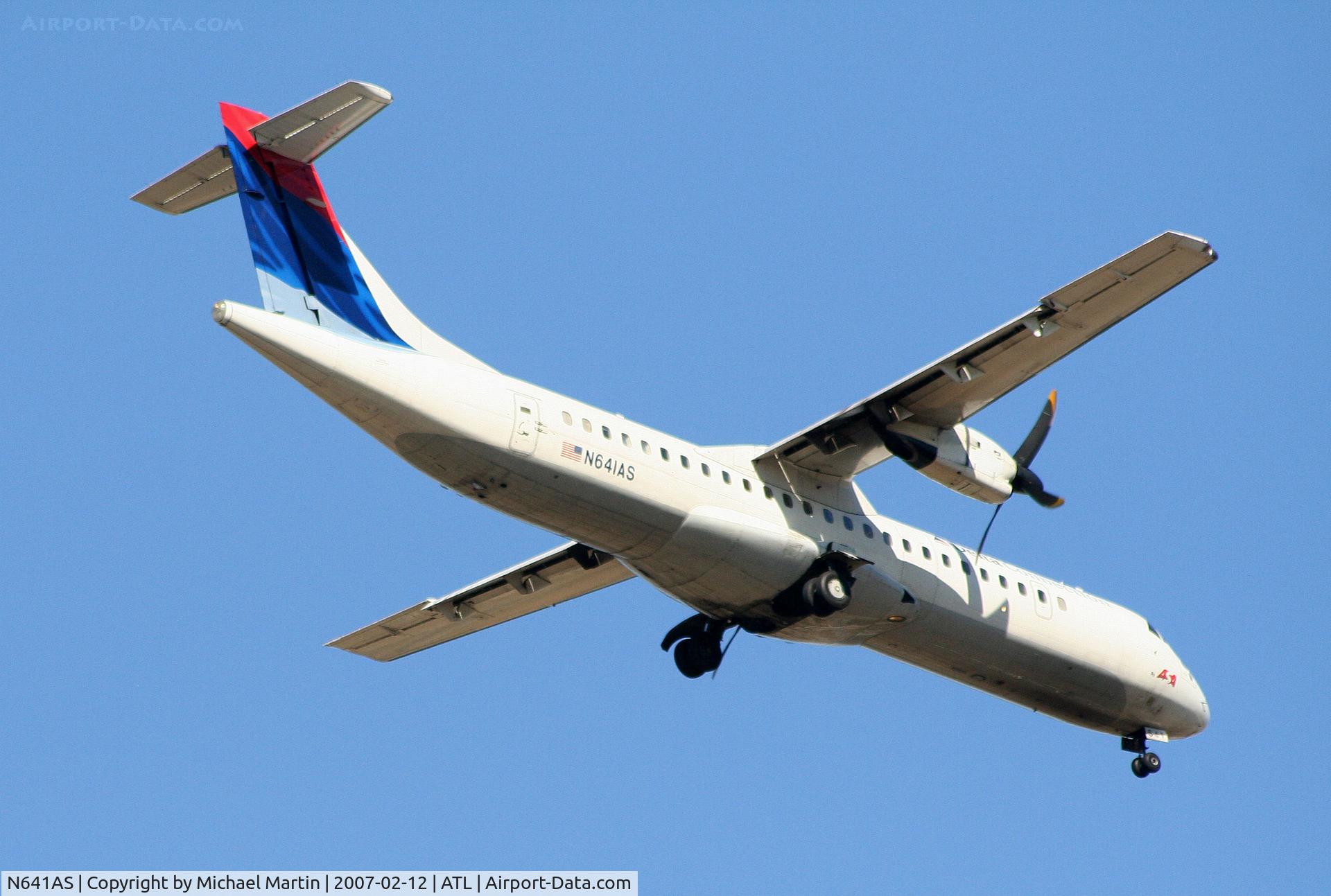 N641AS, 1994 ATR 72-212 C/N 387, Over the numbers of 9R