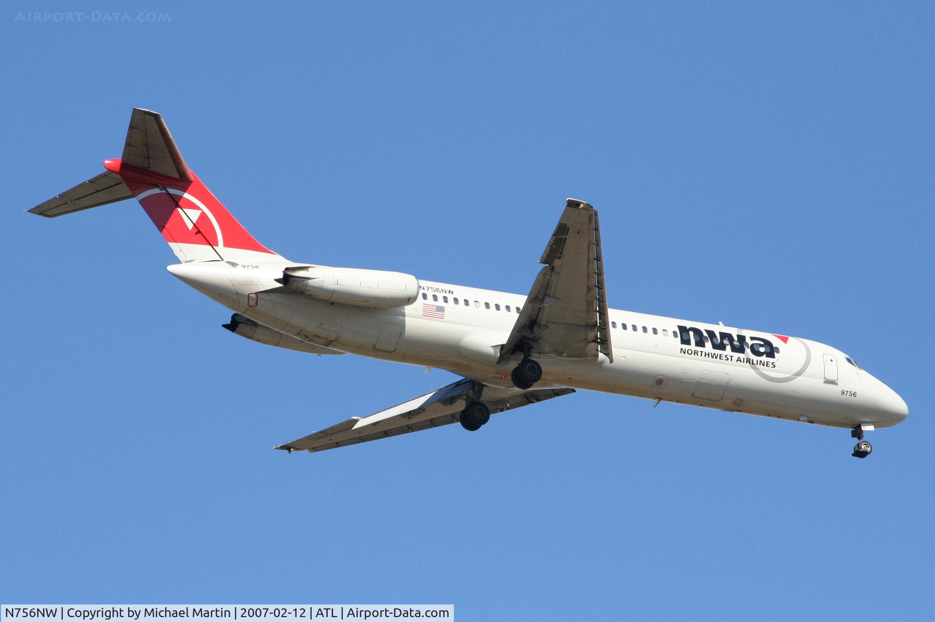 N756NW, 1968 Douglas DC-9-41 C/N 47180, Over the numbers of 9R