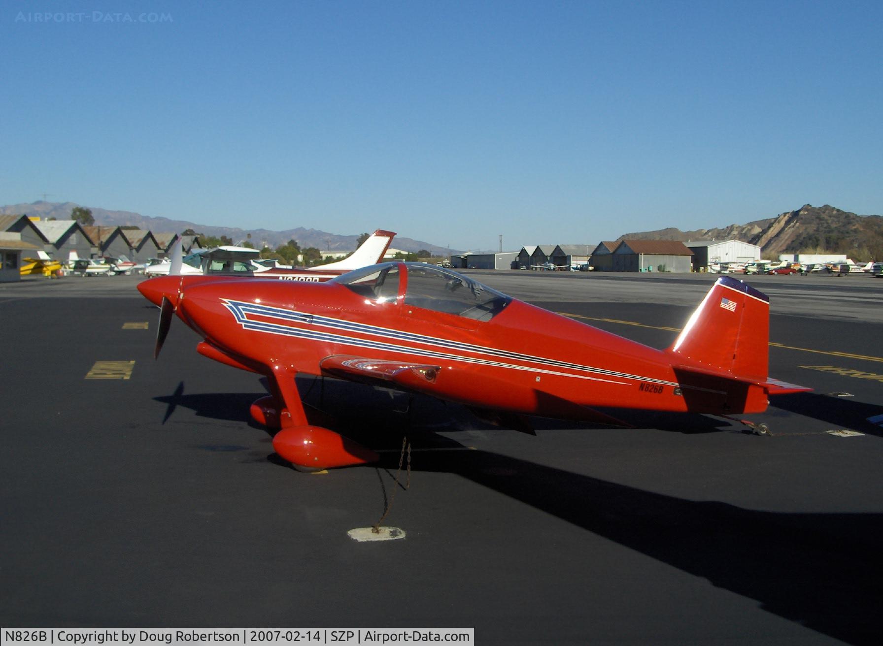 N826B, 1995 Vans RV-6 C/N 22290, 1995 Newhall VAN's RV-6, Lycoming O-320 150 Hp