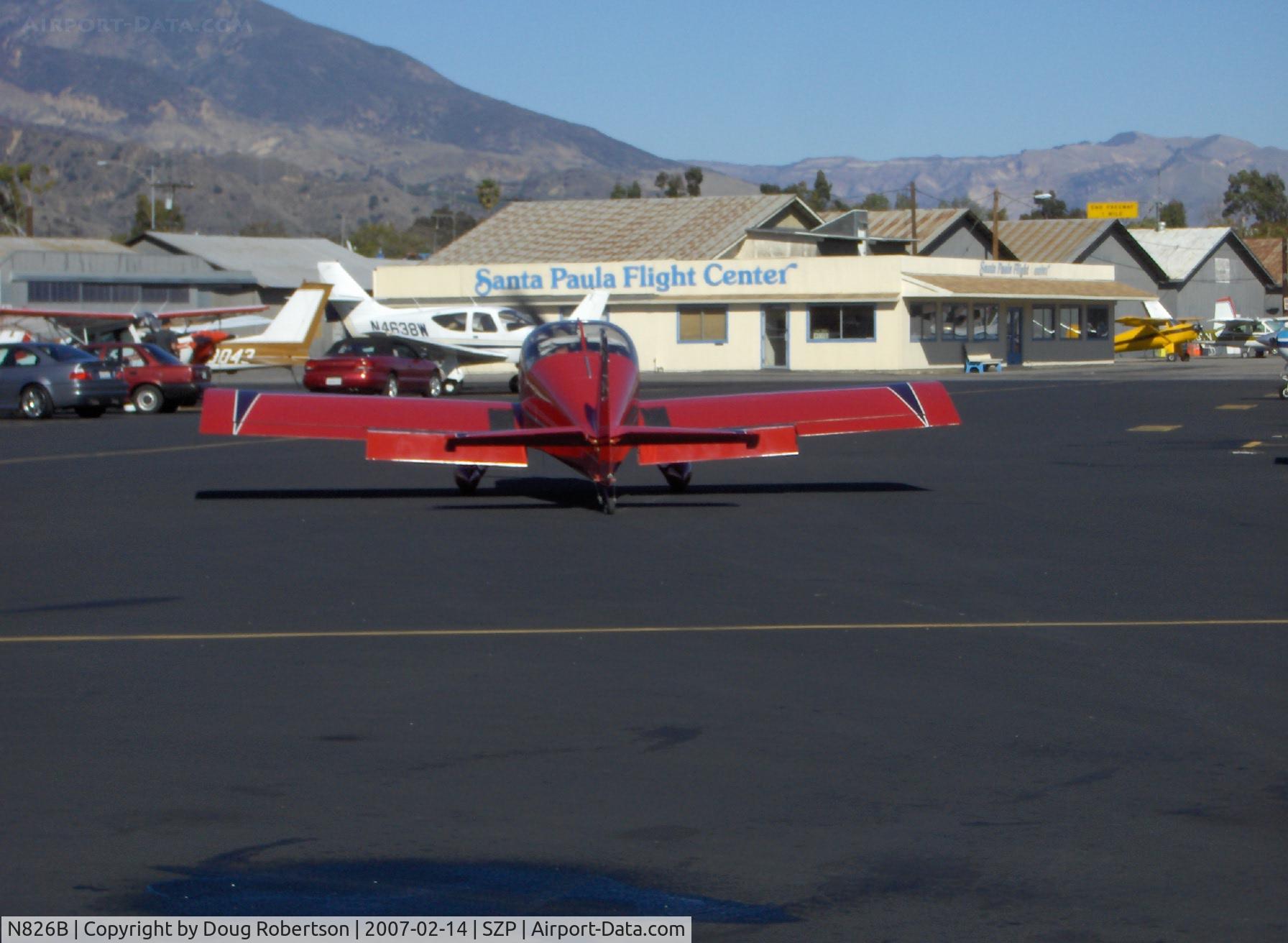 N826B, 1995 Vans RV-6 C/N 22290, 1995 Newhall VAN's RV-6, Lycoming O-320 150 Hp
