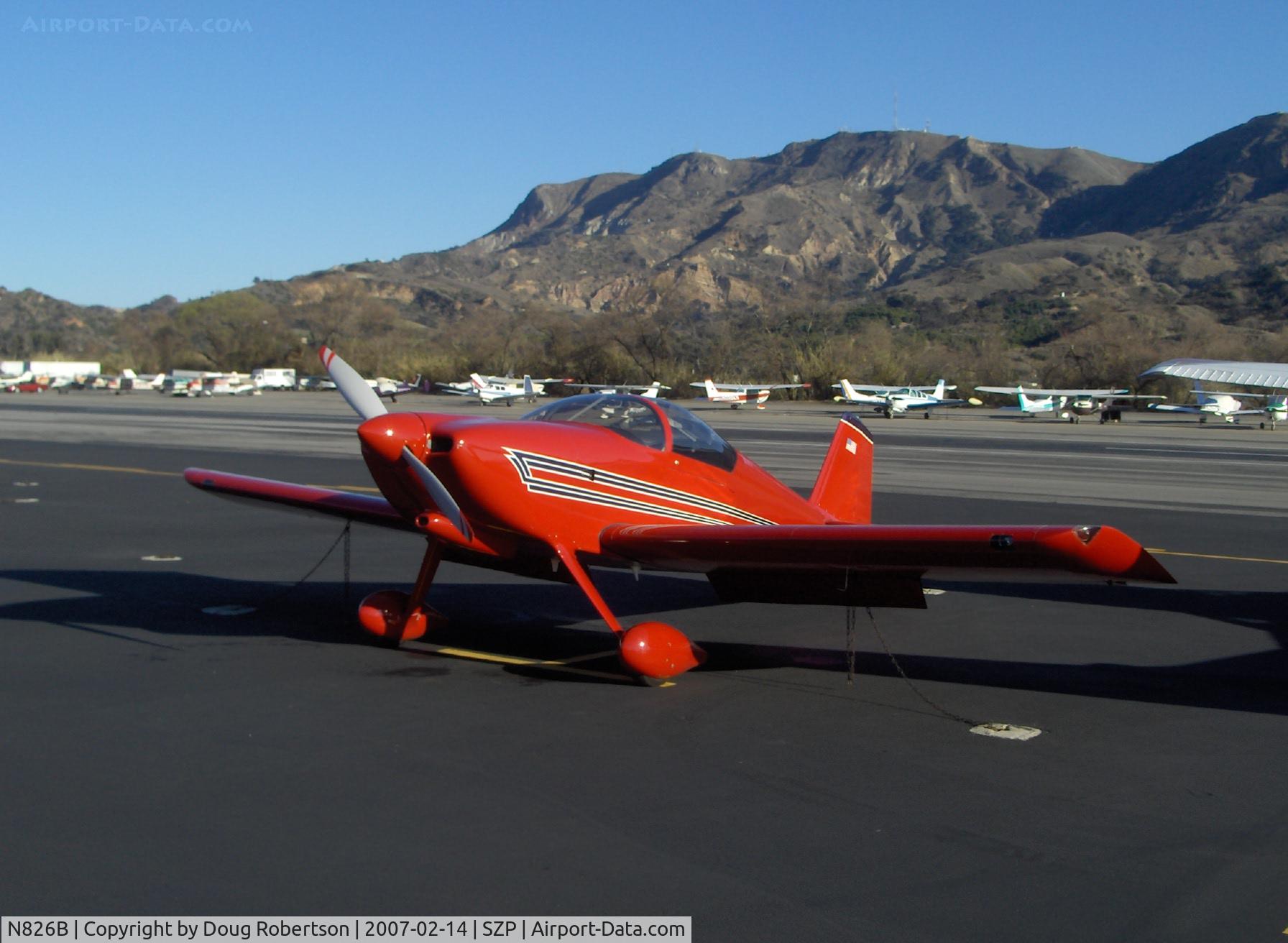 N826B, 1995 Vans RV-6 C/N 22290, 1995 Newhall VAN's RV-6, Lycoming O-320 150 Hp