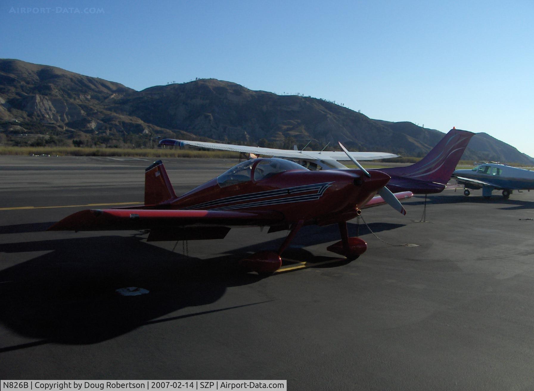 N826B, 1995 Vans RV-6 C/N 22290, 1995 Newhall VAN's RV-6, Lycoming O-320 150 Hp